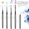 Artify Travel Watercolor Brushes, Outdoor Paint Brushes, Water Color Paint Brush Set with Anti-Rust Polished Metallic Gray Finish, Painting Brushes for Watercolor Gouache Ink - Gift for Artist (4PCS)